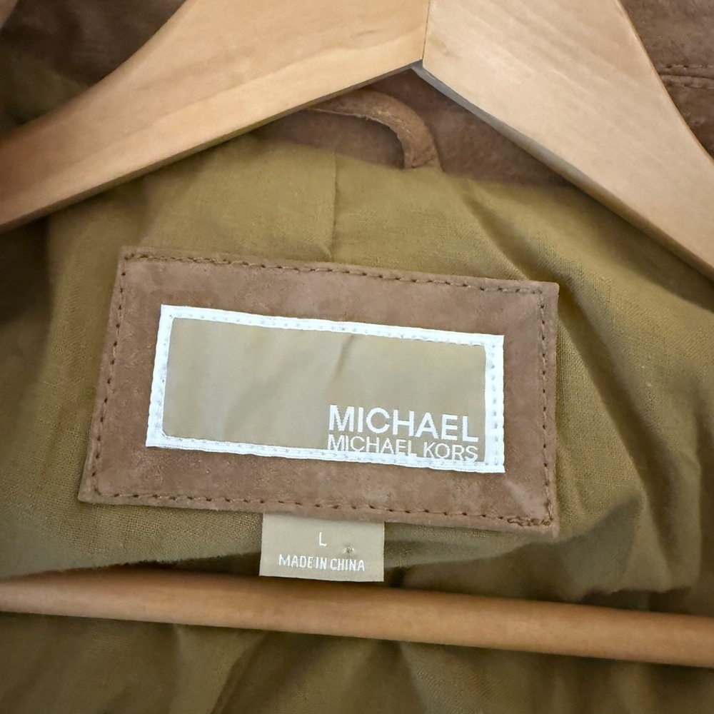 Michael Kors Tan Leather Jacket - Picture 9 of 9